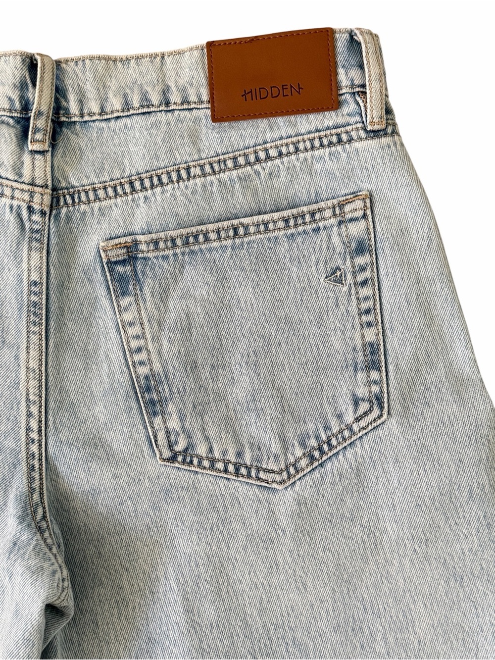 Hidden Womens Alyx Low Slung Baggy Jeans Size 26 Light Wash Wide Leg 90s Y2K - Picture 8 of 14